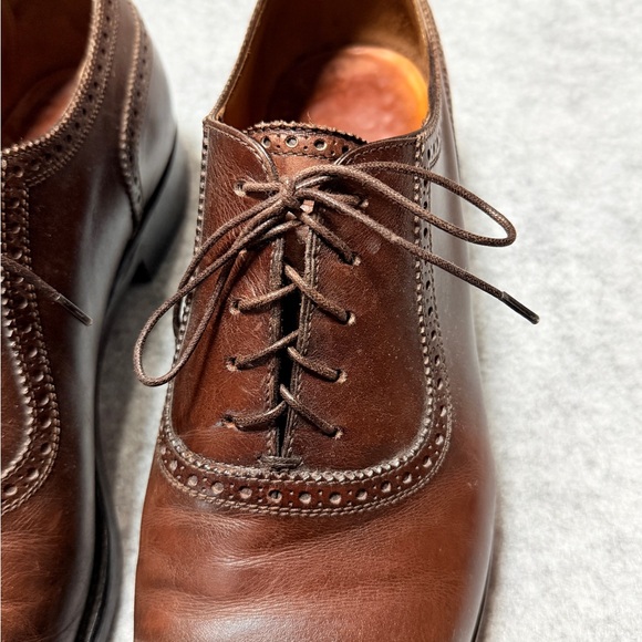 Kiton Men’s Oxford Dress Shoes US 11.5 12 Antique Dark Brown Museum Patina main image 9